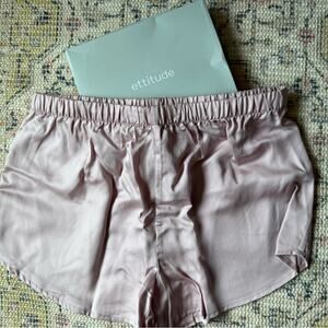 New Women’s Ettitude 100% Bamboo Shortie Shorts Size Small Rose Pink